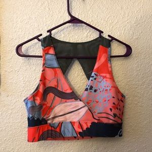 Nikki B x Gymshark S2 Pineapple Print Bra Sz LARGE